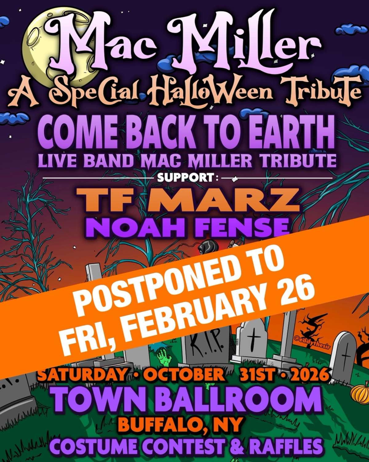 POSTPONED: Come Back To Earth: Mac Miller Live Band Tribute