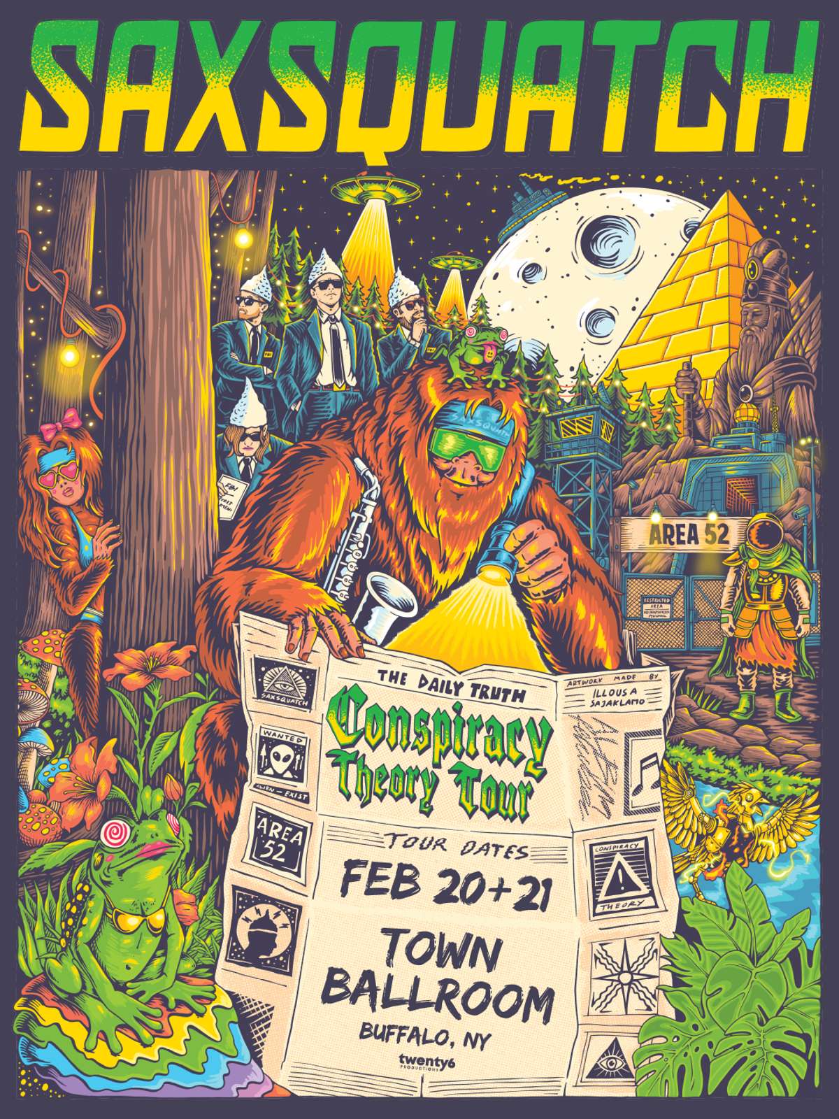 Saxsquatch – The Conspiracy Theory Tour [Night 1]